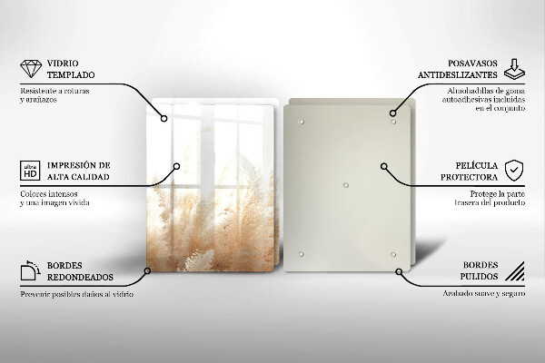 Zaščitna plošča za štedilnik Pampaška trava