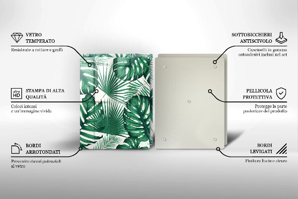 Zaščitna plošča za štedilnik Listi monstere