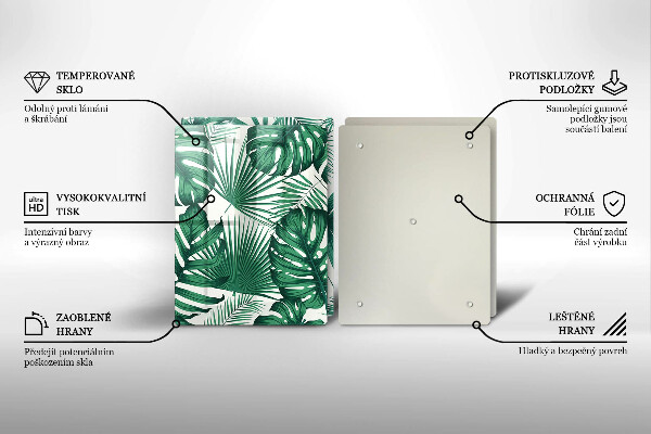 Zaščitna plošča za štedilnik Listi monstere
