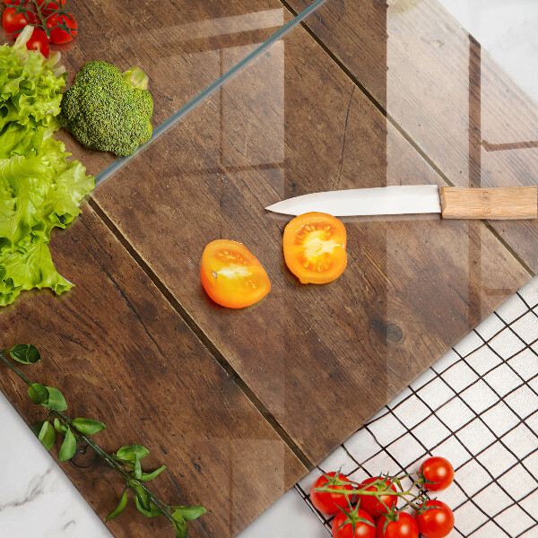 Zaščitna plošča za štedilnik Lesene deske in listi