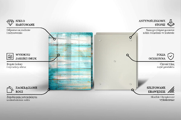 Zaščitna plošča za štedilnik Vintage lesene plošče