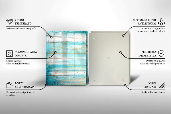Zaščitna plošča za štedilnik Vintage lesene plošče