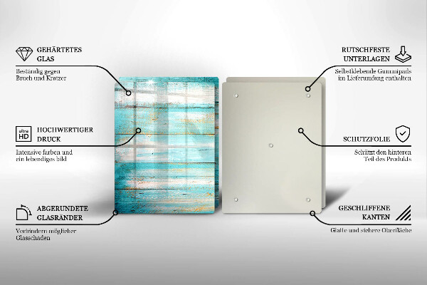 Zaščitna plošča za štedilnik Vintage lesene plošče