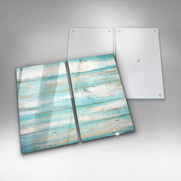 Zaščitna plošča za štedilnik Vintage lesene plošče