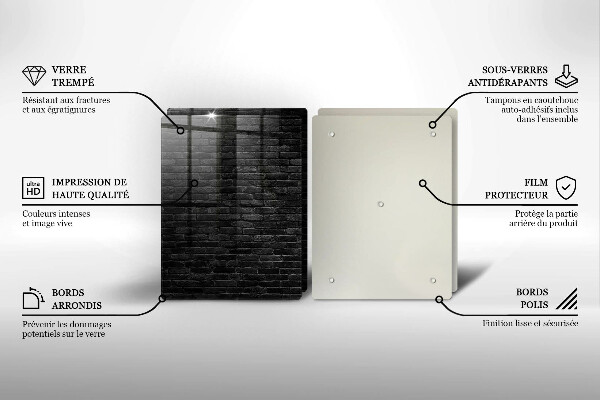 Zaščitna plošča za štedilnik Stenska opečna stena