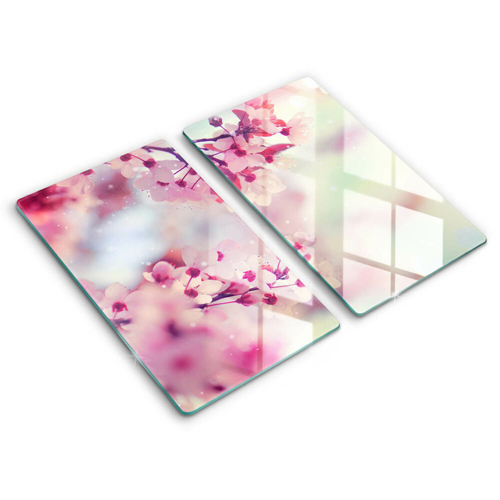 Zaščitna plošča za štedilnik Narava jablanovih cvetov