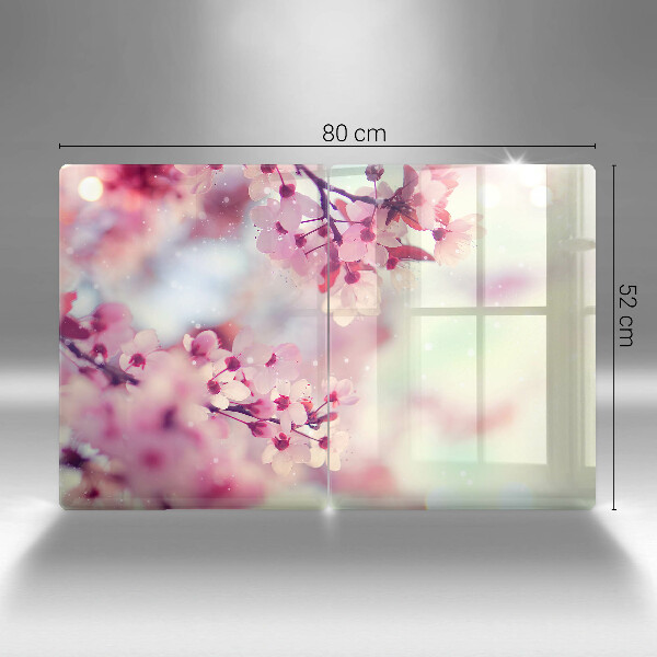 Zaščitna plošča za štedilnik Narava jablanovih cvetov