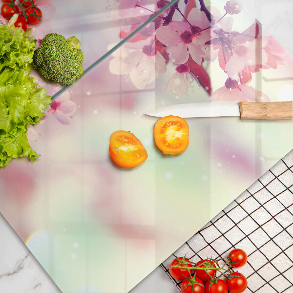 Zaščitna plošča za štedilnik Narava jablanovih cvetov