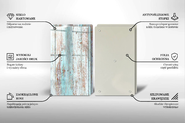 Zaščitna plošča za štedilnik Stare vintage deske