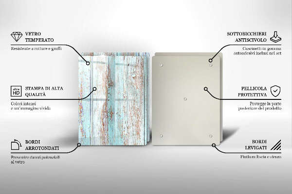 Zaščitna plošča za štedilnik Stare vintage deske