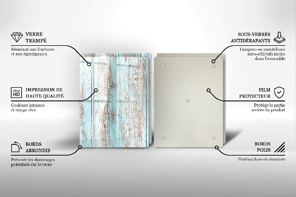 Zaščitna plošča za štedilnik Stare vintage deske