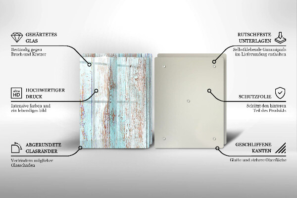 Zaščitna plošča za štedilnik Stare vintage deske