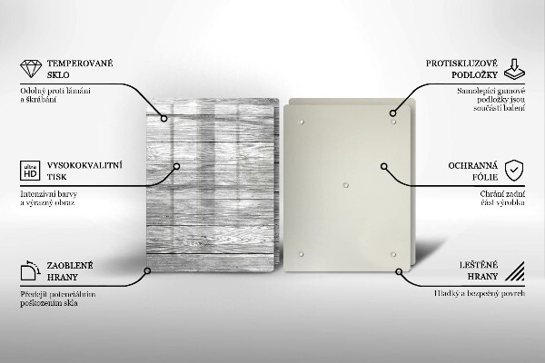 Zaščitna plošča za štedilnik Stare lesene plošče
