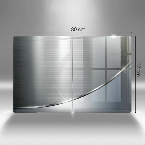 Zaščitna plošča za štedilnik Kovinski abstraktni vzorec
