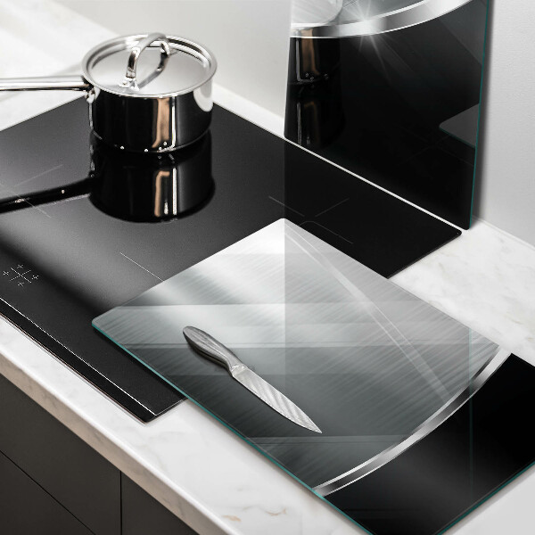 Zaščitna plošča za štedilnik Abstrakcija s kovino