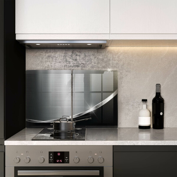 Zaščitna plošča za štedilnik Abstrakcija s kovino