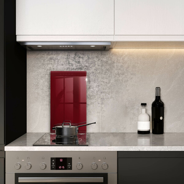 Zaščitna steklena plošča za štedilnik Bordo barva