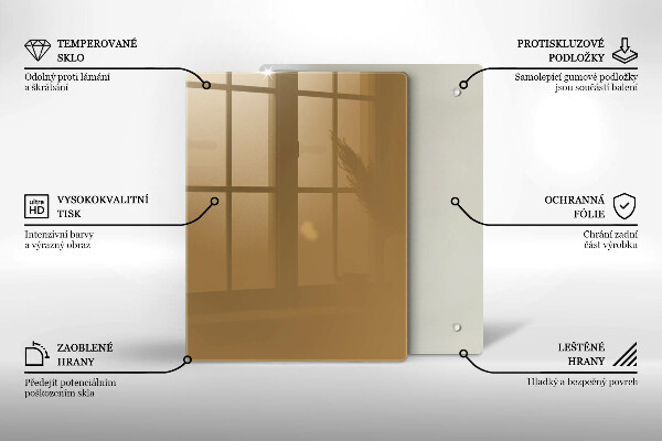 Zaščitna plošča za štedilnik Bež barva
