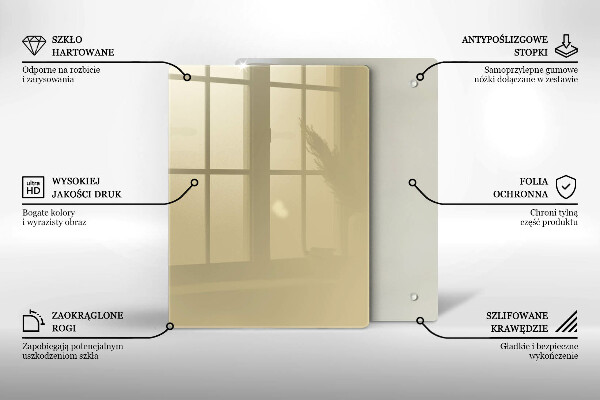 Zaščitna plošča za štedilnik Bež barva