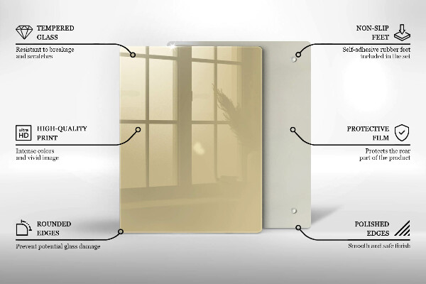 Zaščitna plošča za štedilnik Bež barva