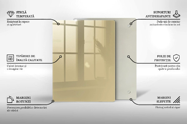 Zaščitna plošča za štedilnik Bež barva