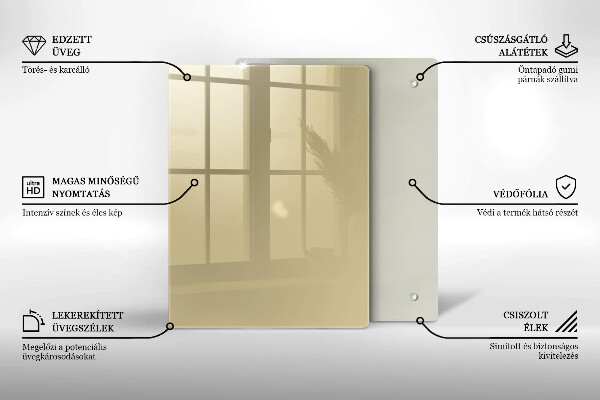 Zaščitna plošča za štedilnik Bež barva