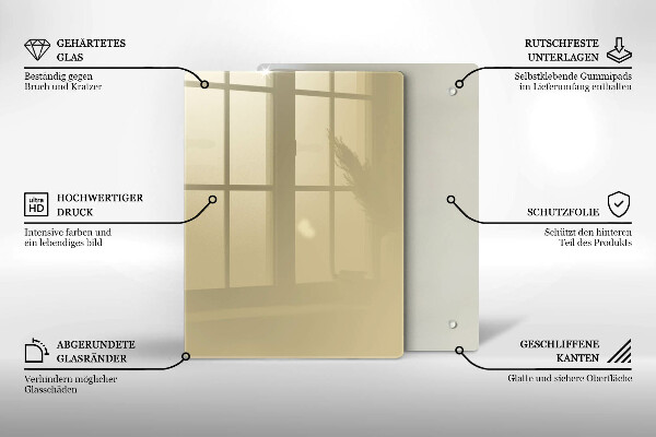 Zaščitna plošča za štedilnik Bež barva