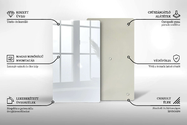 Zaščitna plošča za štedilnik Bela barva