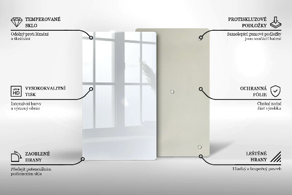 Zaščitna plošča za štedilnik Bela barva