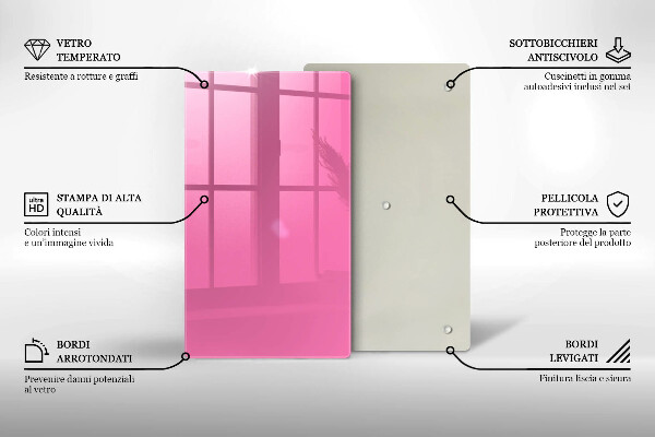 Zaščitna plošča za štedilnik Roza barva