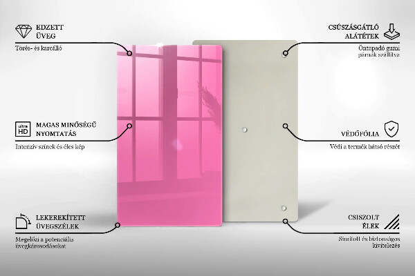 Zaščitna plošča za štedilnik Roza barva