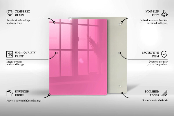 Zaščitna plošča za štedilnik Roza barva