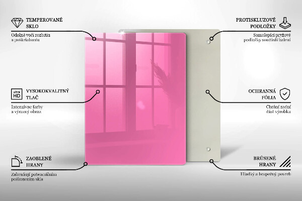 Zaščitna plošča za štedilnik Roza barva