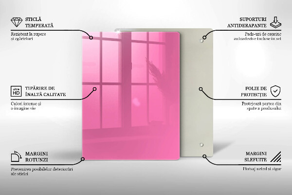 Zaščitna plošča za štedilnik Roza barva