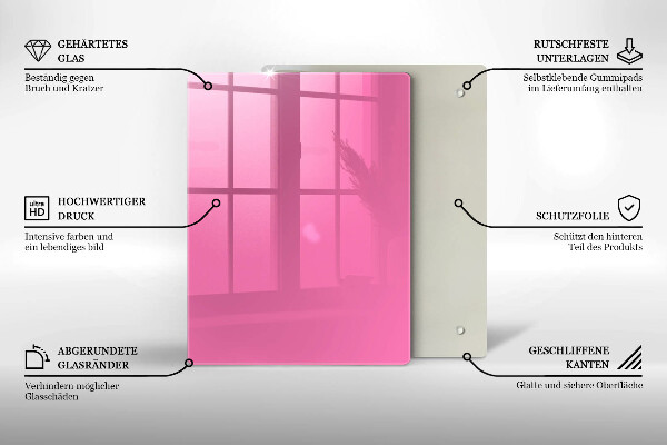 Zaščitna plošča za štedilnik Roza barva