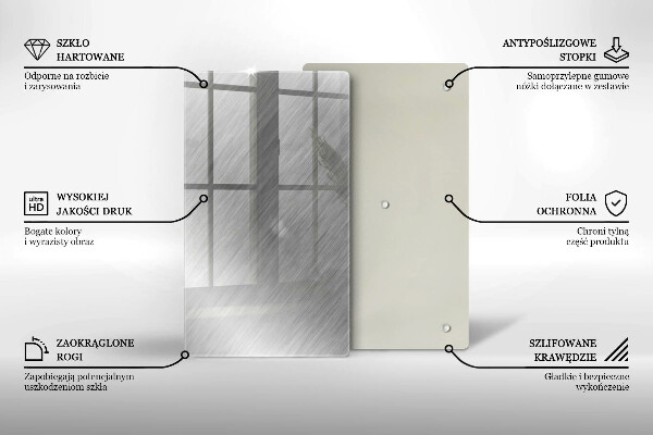 Zaščitna steklena plošča za štedilnik Kovinska tekstura ozadja