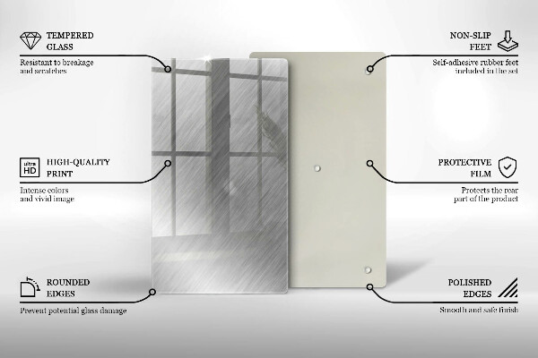 Zaščitna steklena plošča za štedilnik Kovinska tekstura ozadja