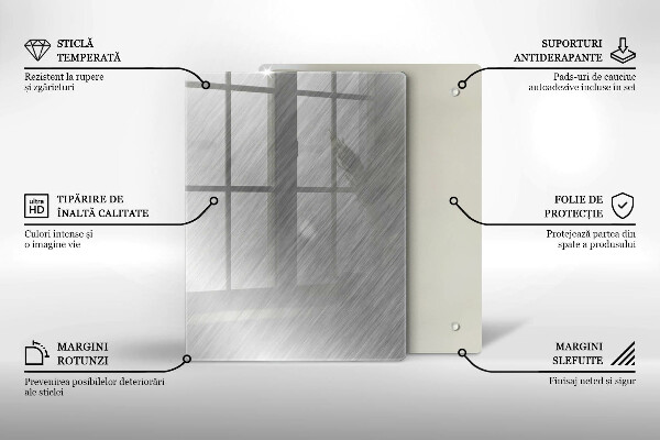 Zaščitna steklena plošča za štedilnik Kovinska tekstura ozadja