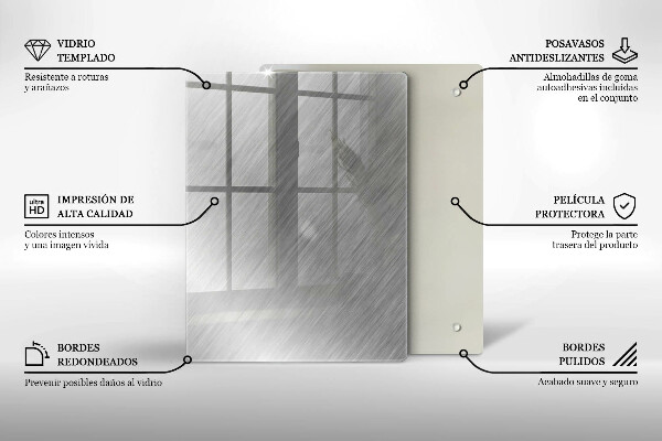 Zaščitna steklena plošča za štedilnik Kovinska tekstura ozadja