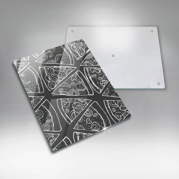 Zaščitna steklena plošča za štedilnik Ilustracija pice