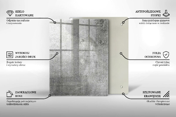 Zaščitna plošča za štedilnik Tekstura betona