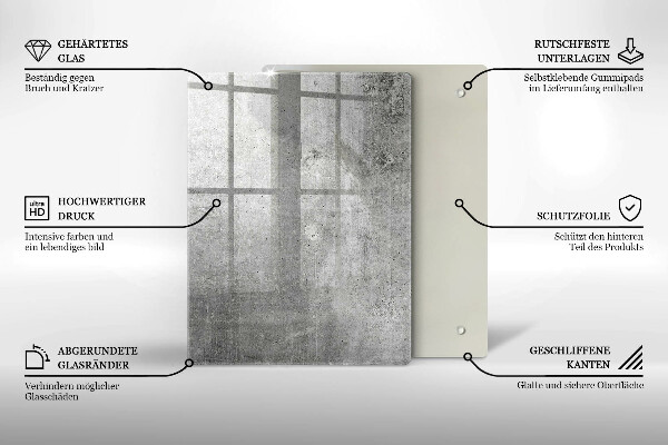 Zaščitna plošča za štedilnik Tekstura betona