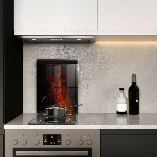 Zaščitna plošča za štedilnik Pekoče čili paprike