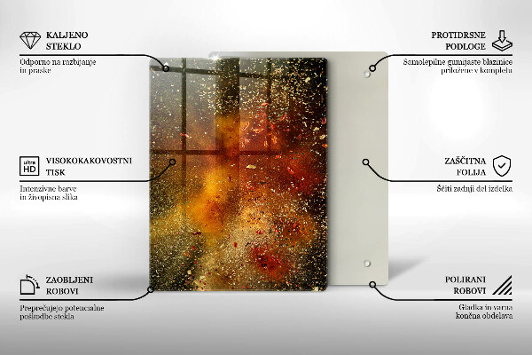 Zaščitna plošča za štedilnik Pisane začimbe