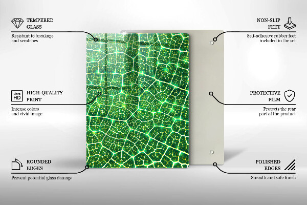 Zaščitna plošča za štedilnik Struktura listov