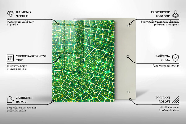 Zaščitna plošča za štedilnik Struktura listov