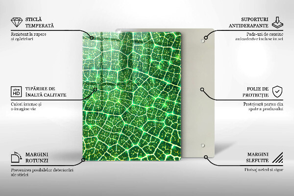 Zaščitna plošča za štedilnik Struktura listov