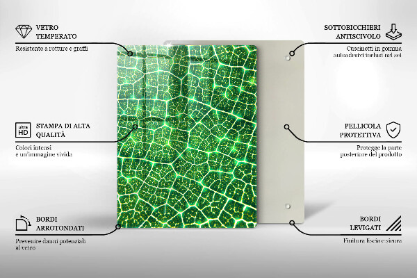 Zaščitna plošča za štedilnik Struktura listov