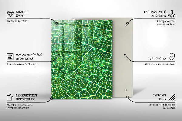 Zaščitna plošča za štedilnik Struktura listov