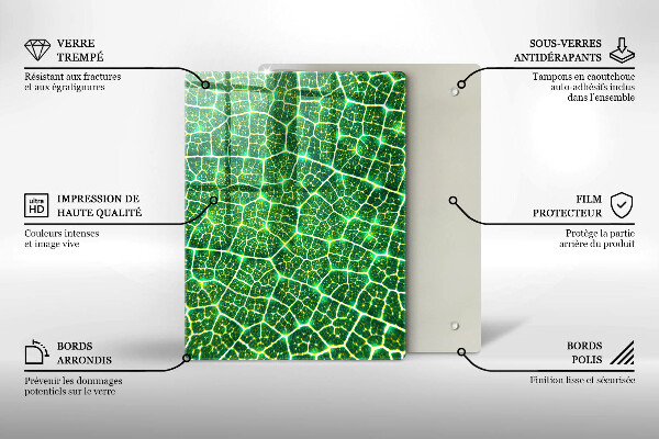 Zaščitna plošča za štedilnik Struktura listov